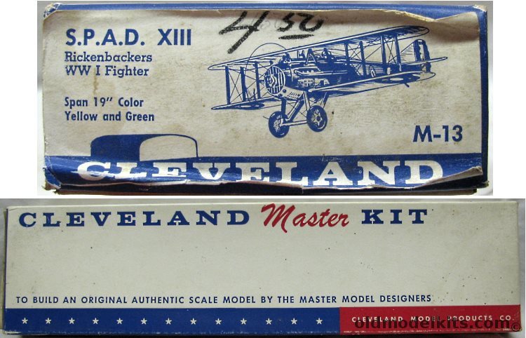 Cleveland 1/16 Spad XIII Balsa Flying Model Airplane Kit, M-13 plastic model kit